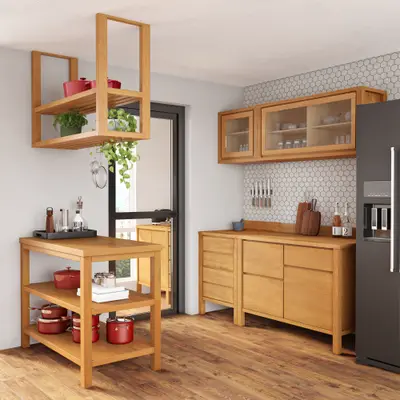 ARMÁRIO COZINHA COMPLETO 7 PÇS AD MASSY