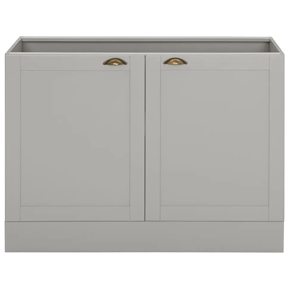 ARMÁRIO DE COZINHA COMPLETO 4 PÇS NANCY - CINZA PROVENCE/AMÊNDOA - Foto 2