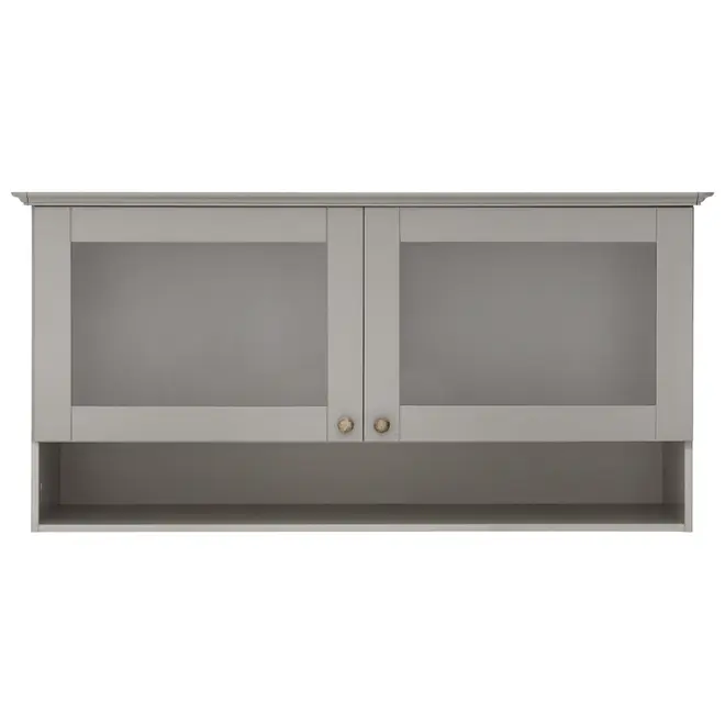 ARMÁRIO DE COZINHA COMPLETO 8 PÇS NANCY - CINZA PROVENCE/AMÊNDOA - Foto 4