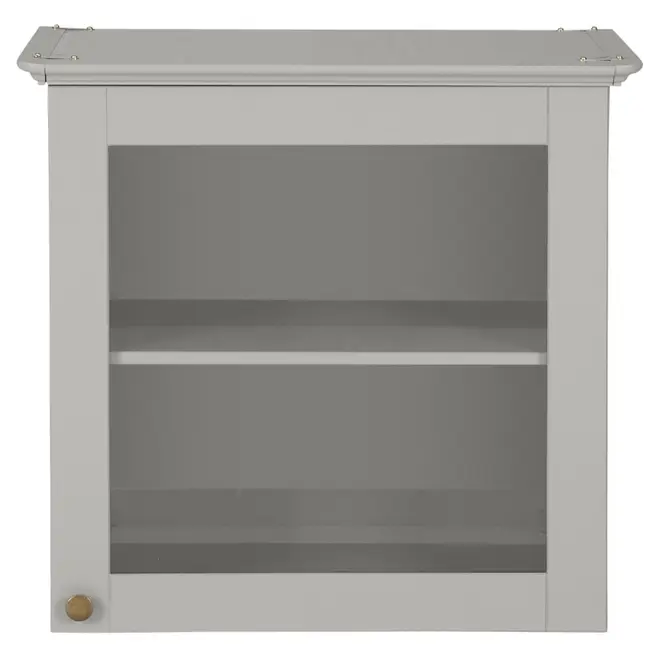 ARMÁRIO DE COZINHA COMPLETO 8 PÇS NANCY - CINZA PROVENCE/AMÊNDOA - Foto 9