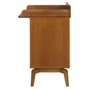 CÔMODA 4GV 90 CM X 45 CM C/TROCADOR ARES - NOZES/FIBRA CLARA - Foto 4