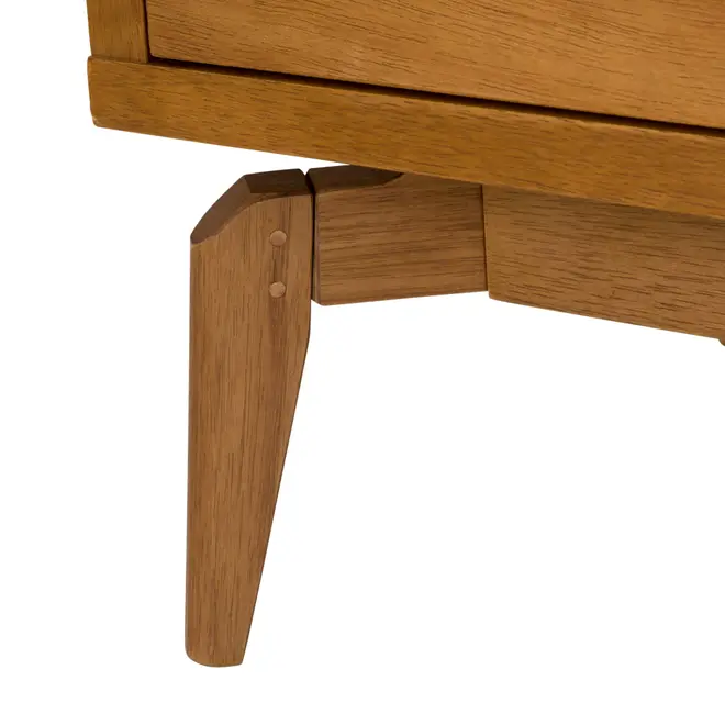 CÔMODA 4GV 90 CM X 45 CM C/TROCADOR ARES - NOZES/FIBRA CLARA - Foto 7