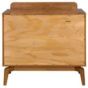 CÔMODA 4GV 90 CM X 45 CM C/TROCADOR ARES - NOZES/FIBRA CLARA - Foto 8