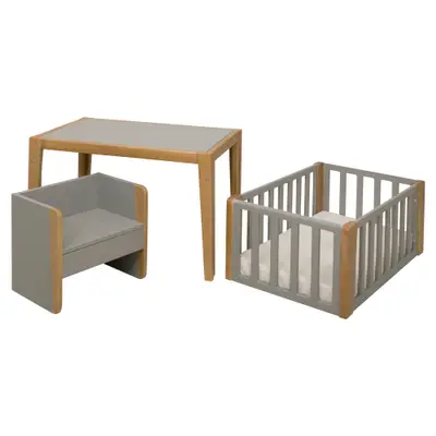 PICOLÉ MINI BERÇO C/CAIXA+BANCO INFANTIL
