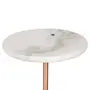 MESA LATERAL REDONDA 30 CM STON - BRANCO ESPÍRITO SANTO - Foto 2