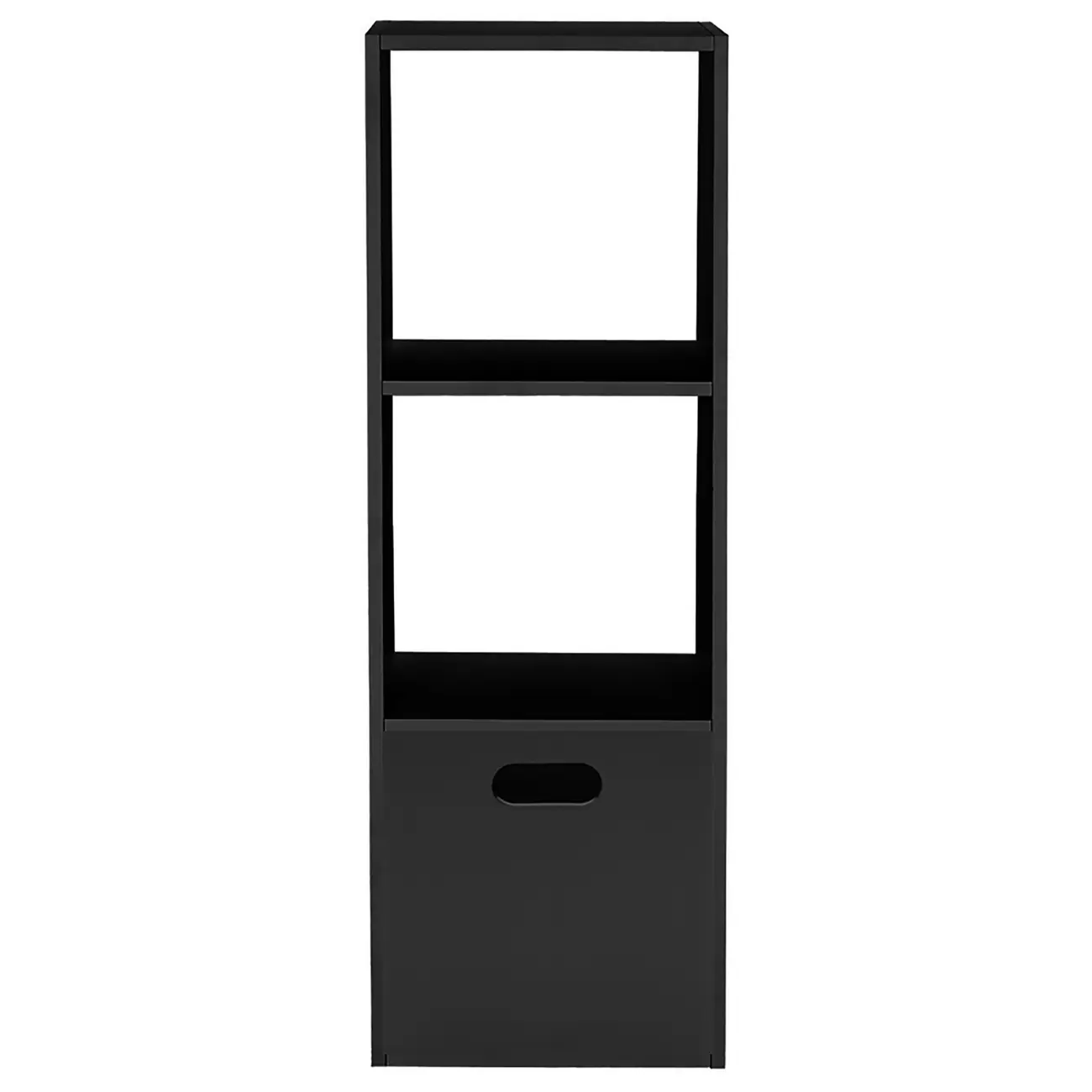 ESTANTE 44X128 C/ CAIXA CÉLULA - PRETO/PRETO - Foto 1