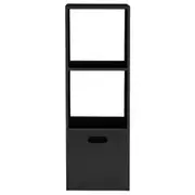 ESTANTE 44X128 C/ CAIXA CÉLULA - PRETO/PRETO - Foto 1
