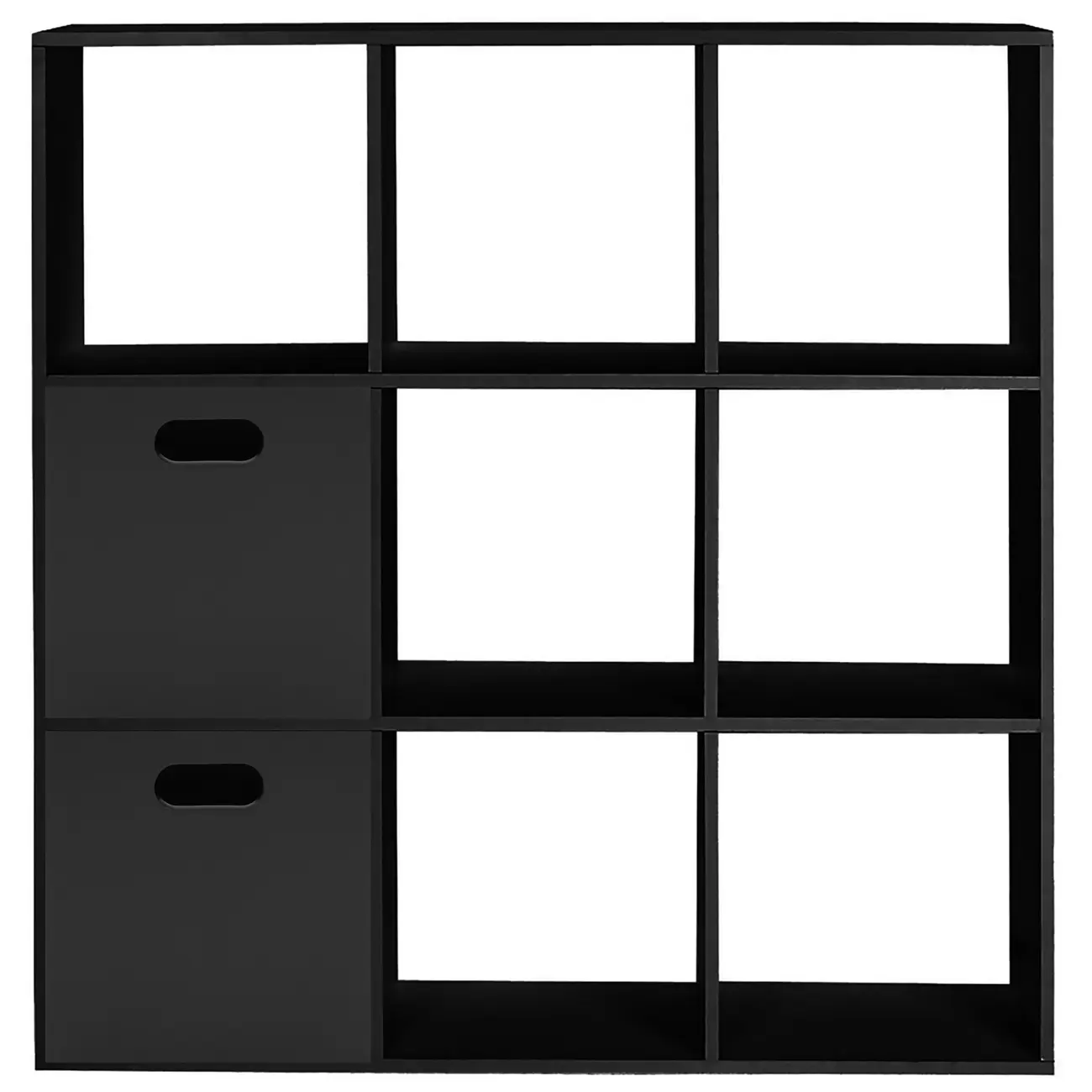 ESTANTE 128X128 C/2 CAIXAS CÉLULA - PRETO/PRETO - Foto 1