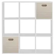 ESTANTE 128X128 C/2 CAIXAS CÉLULA - BRANCO/NATURAL WASHED - Foto 1