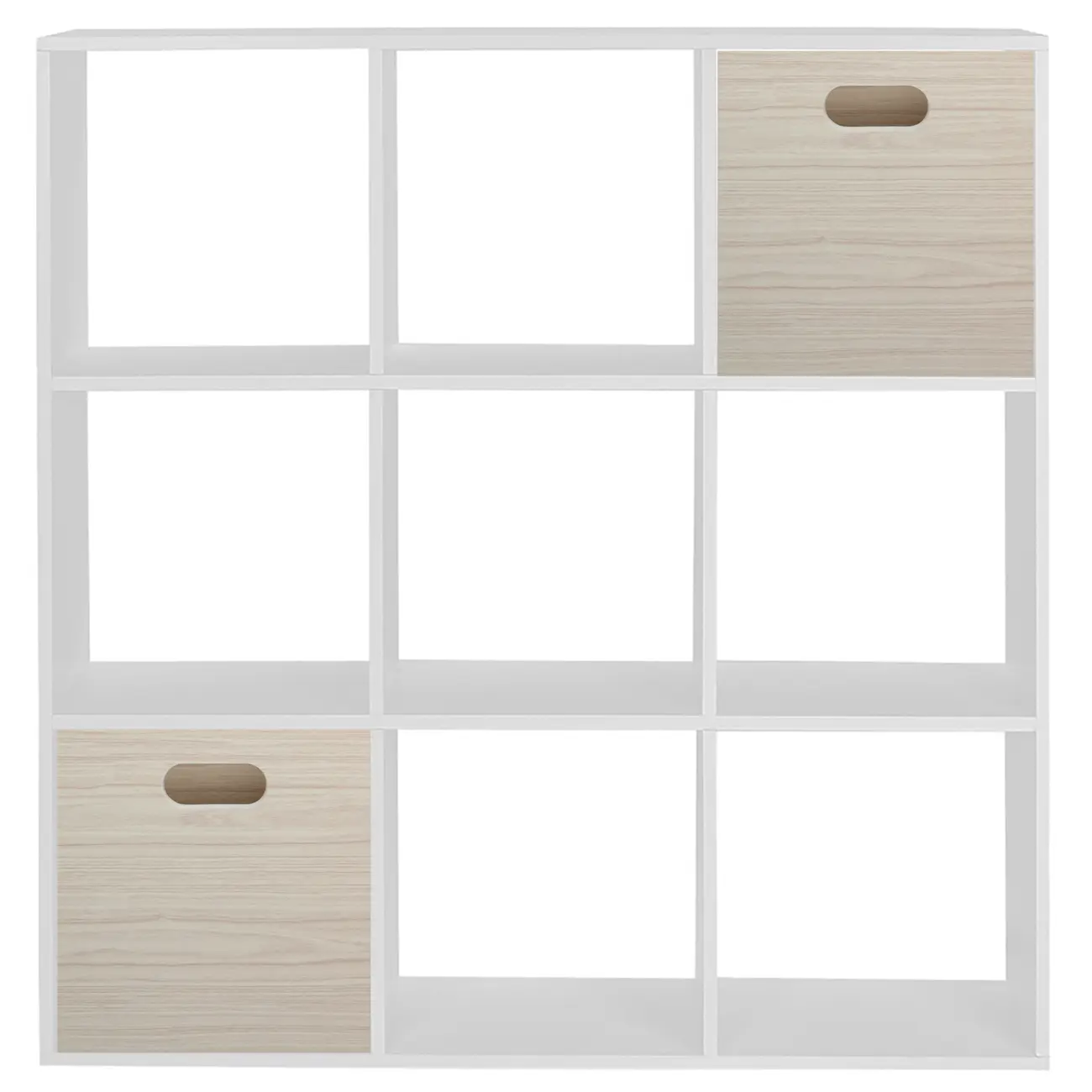 ESTANTE 128X128 C/2 CAIXAS CÉLULA - BRANCO/NATURAL WASHED - Foto 1