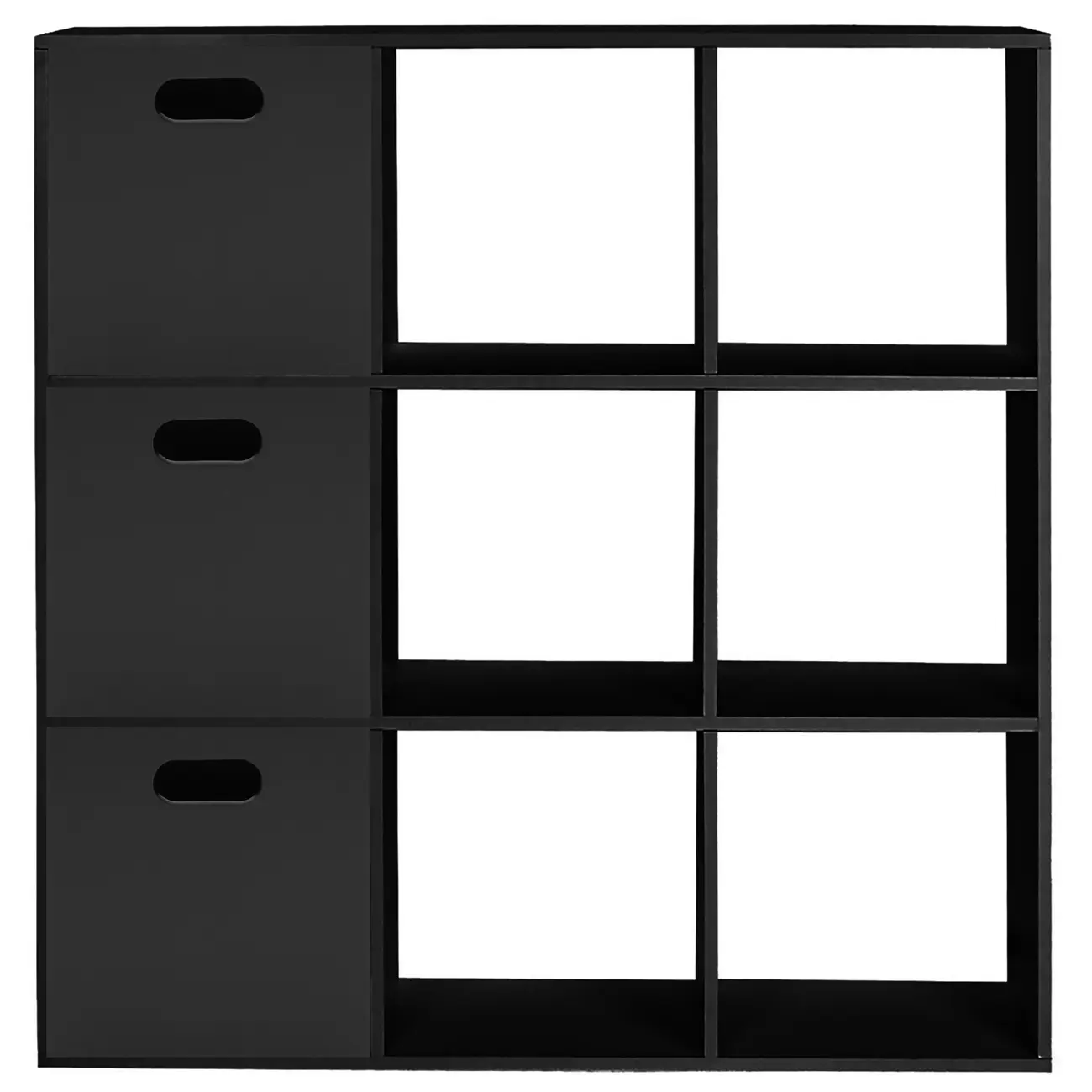 ESTANTE 128X128 C/3 CAIXAS CÉLULA - PRETO/PRETO - Foto 1