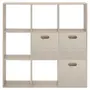 ESTANTE 128X128 C/3 CAIXAS CÉLULA - NATURAL WASHED/NATURAL WASHED - Foto 1