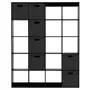 ESTANTE 170X212 C/7 CAIXAS CÉLULA - PRETO/PRETO - Foto 1