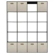 ESTANTE 170X212 C/7 CAIXAS CÉLULA - PRETO/NATURAL WASHED - Foto 1