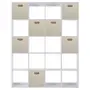 ESTANTE 170X212 C/7 CAIXAS CÉLULA - BRANCO/NATURAL WASHED - Foto 1