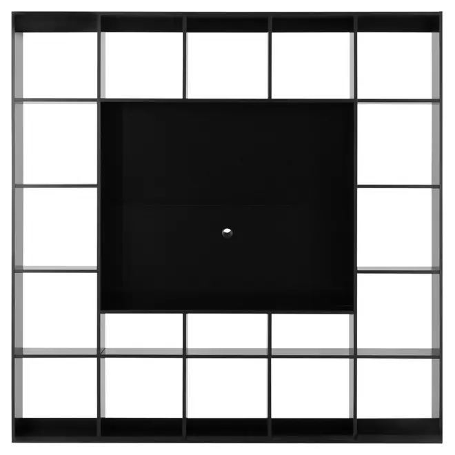 ESTANTE TV C/2 CAIXAS CÉLULA - PRETO/PRETO - Foto 2