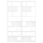 CONJ. C/2 ESTANTES 60 CM X 1,74M BRICK - BRANCO/BRANCO - Foto 1