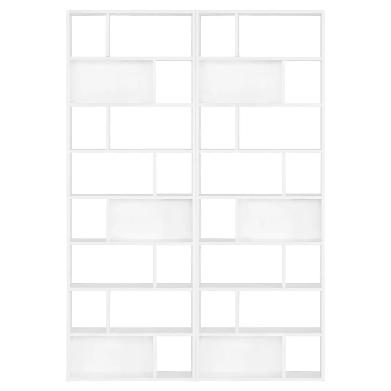 CONJ. C/2 ESTANTES 60 CM X 1,74M BRICK - BRANCO/BRANCO - Foto 1