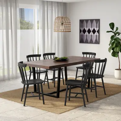 MESA COM 6 CADEIRAS 1,68 M NIARA/SKAND