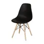 CONJUNTO COM 2 CADEIRAS EASY WOOD - FAIA/PRETO - Foto 2