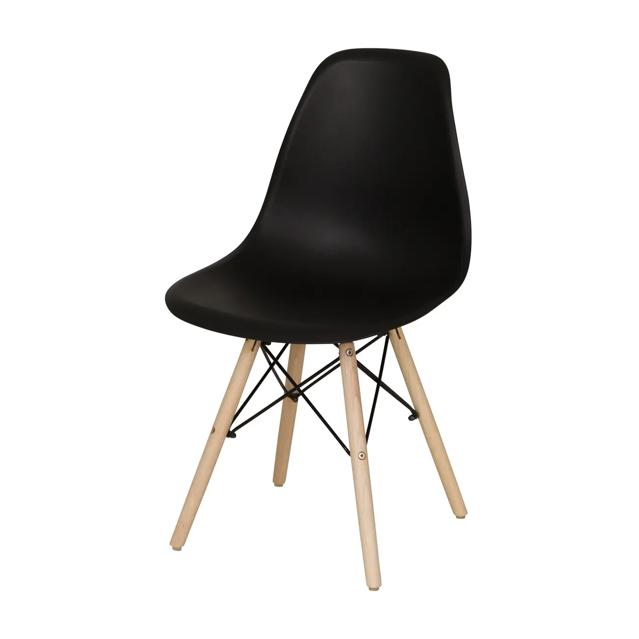 CONJUNTO COM 2 CADEIRAS EASY WOOD - FAIA/PRETO - Foto 2