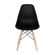 CONJUNTO COM 2 CADEIRAS EASY WOOD - FAIA/PRETO - Foto 3