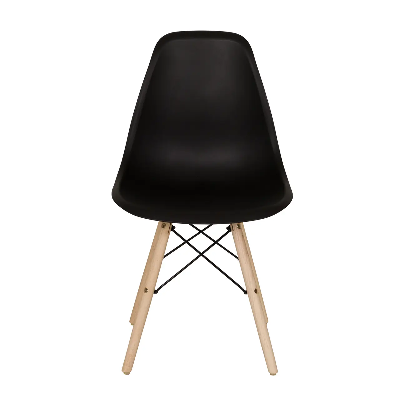 CONJUNTO COM 2 CADEIRAS EASY WOOD - FAIA/PRETO - Foto 3