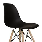 CONJUNTO COM 2 CADEIRAS EASY WOOD - FAIA/PRETO - Foto 7