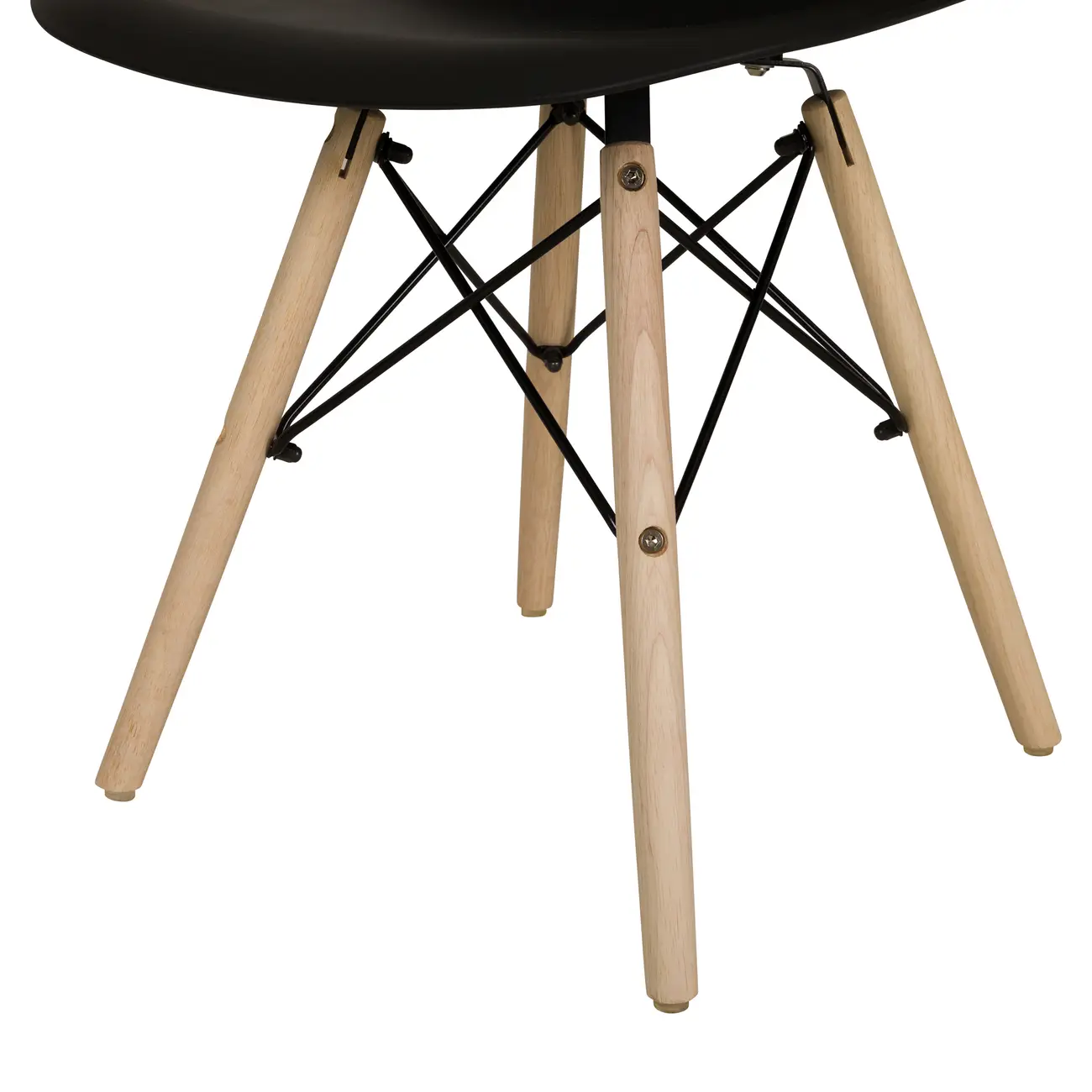 CONJUNTO COM 2 CADEIRAS EASY WOOD - FAIA/PRETO - Foto 8