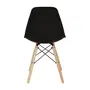CONJUNTO COM 2 CADEIRAS EASY WOOD - FAIA/PRETO - Foto 9
