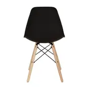 CONJUNTO COM 2 CADEIRAS EASY WOOD - FAIA/PRETO - Foto 9