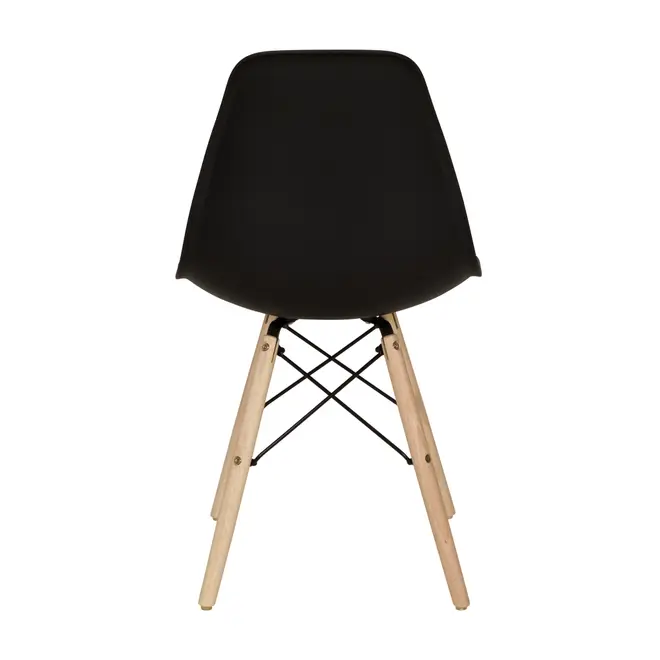 CONJUNTO COM 2 CADEIRAS EASY WOOD - FAIA/PRETO - Foto 9