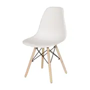 CONJUNTO COM 2 CADEIRAS EASY WOOD - FAIA/BRANCO - Foto 2