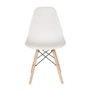 CONJUNTO COM 2 CADEIRAS EASY WOOD - FAIA/BRANCO - Foto 3