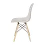 CONJUNTO COM 2 CADEIRAS EASY WOOD - FAIA/BRANCO - Foto 4