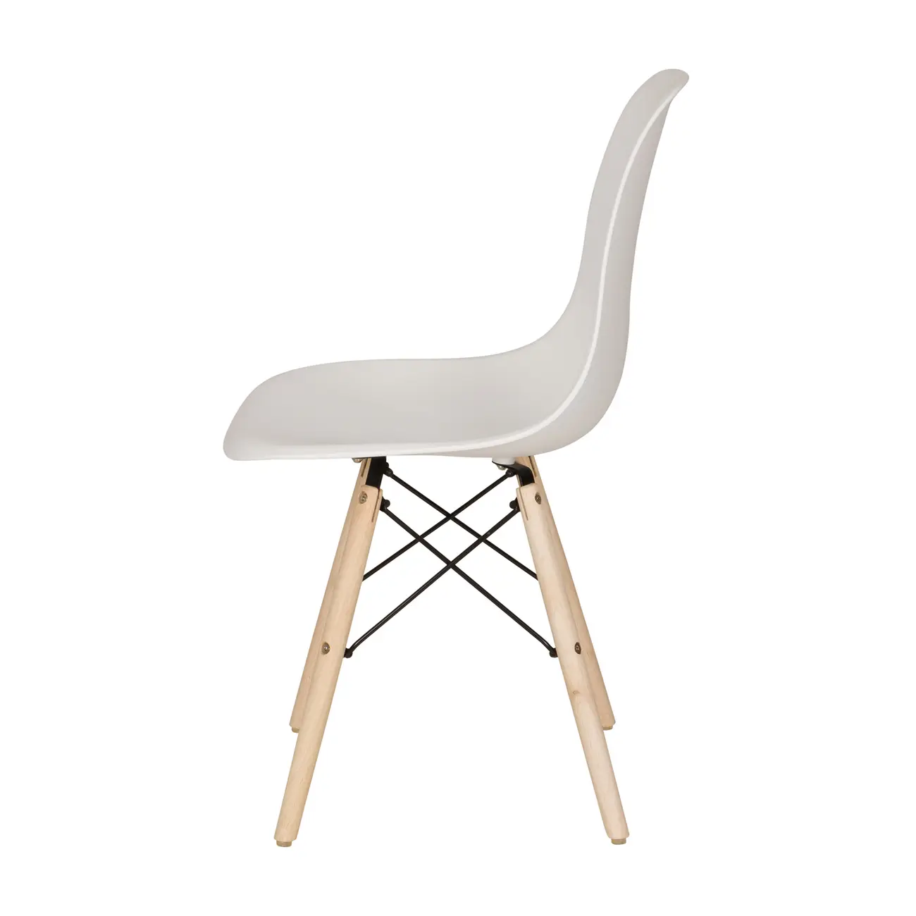 CONJUNTO COM 2 CADEIRAS EASY WOOD - FAIA/BRANCO - Foto 4