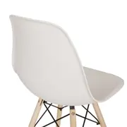 CONJUNTO COM 2 CADEIRAS EASY WOOD - FAIA/BRANCO - Foto 6