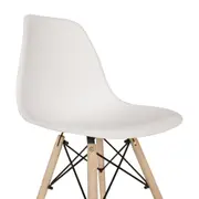 CONJUNTO COM 2 CADEIRAS EASY WOOD - FAIA/BRANCO - Foto 7