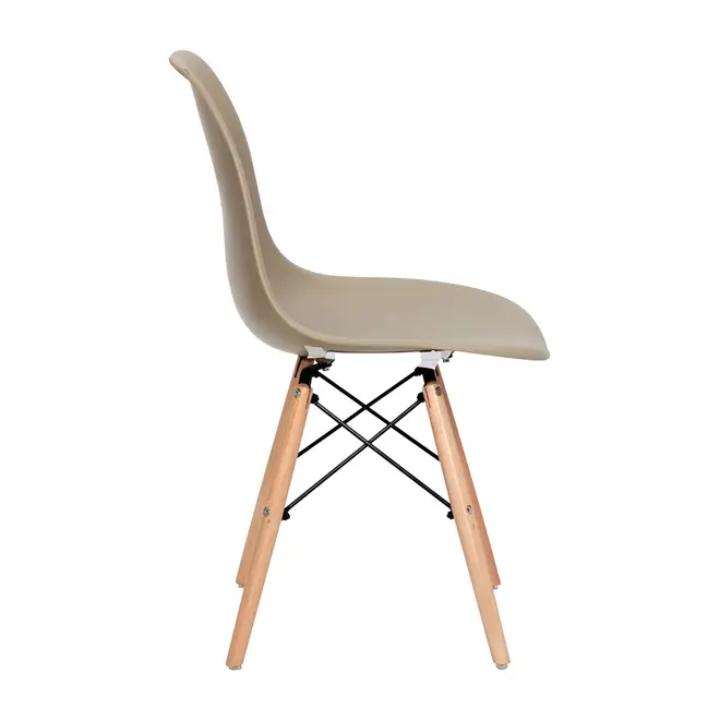 CONJUNTO COM 2 CADEIRAS EASY WOOD - FAIA BEGE - Foto 4