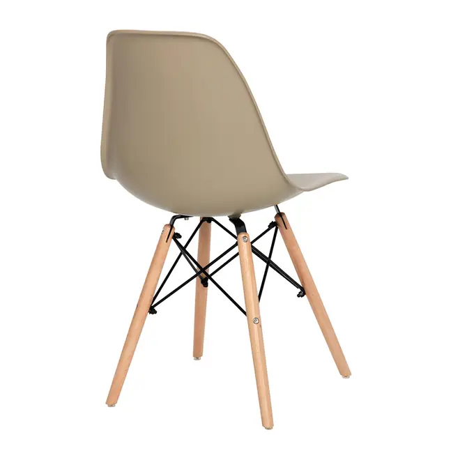 CONJUNTO COM 2 CADEIRAS EASY WOOD - FAIA BEGE - Foto 5