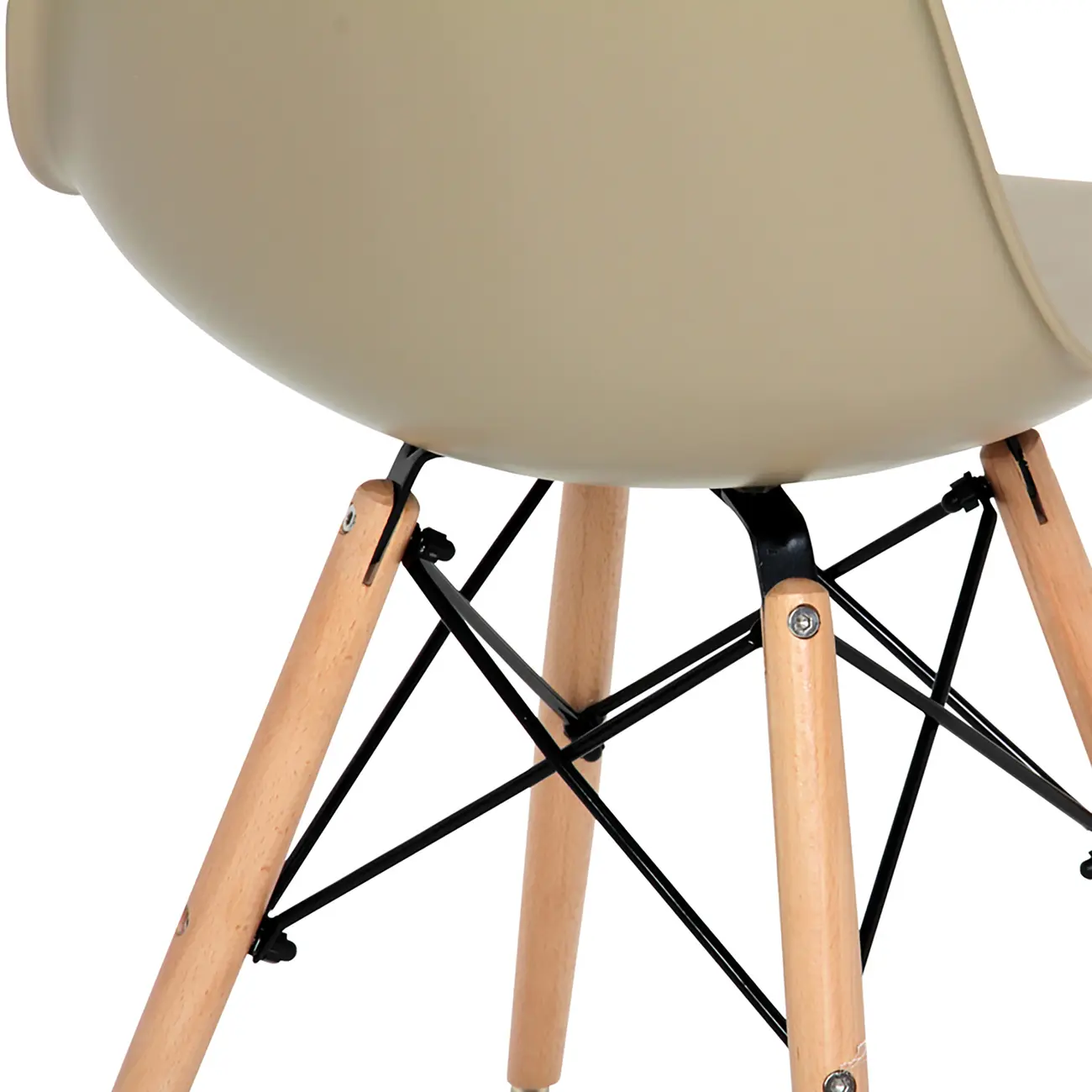 CONJUNTO COM 2 CADEIRAS EASY WOOD - FAIA BEGE - Foto 6