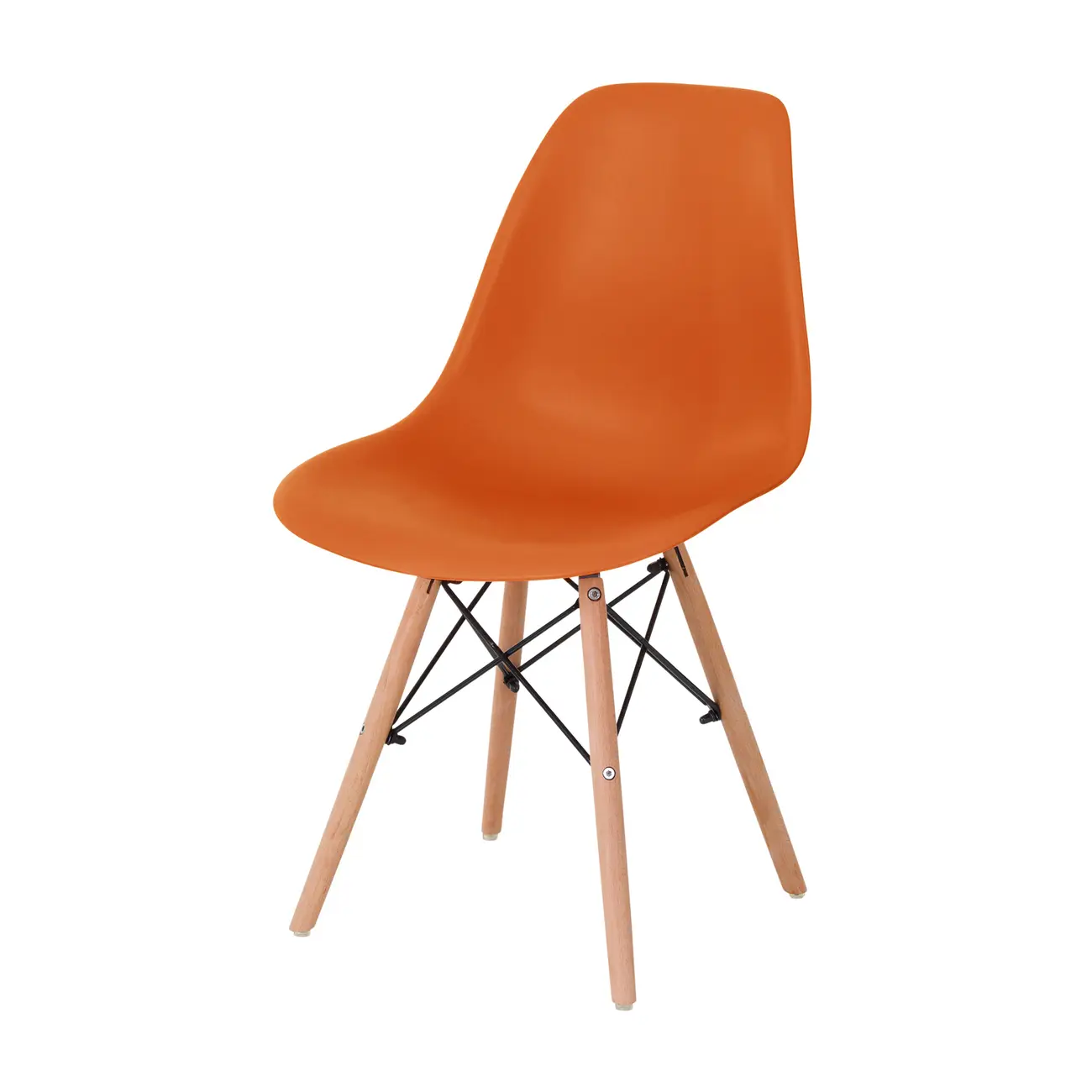 CONJUNTO COM 2 CADEIRAS EASY WOOD - FAIA/TERRACOTA - Foto 2