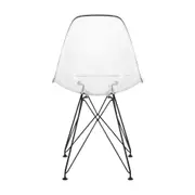 CONJUNTO COM 2 CADEIRAS EASY TOWER - PRETO/INCOLOR - Foto 5