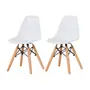 CONJUNTO 2 CADEIRAS INFANTIS EASY WOOD - FAIA/BRANCO - Foto 1