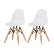 CONJUNTO 2 CADEIRAS INFANTIS EASY WOOD - FAIA/BRANCO - Foto 1
