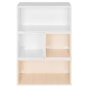 PÉ COM PÉ ESTANTE INFANTIL 90 CM X 90 CM - BRANCO/NATURAL WASHED - Foto 2