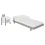 CAMA JR MIGU C/ MESA DE CABECEIRA MIFFY - CINZA/BRANCO - Foto 1