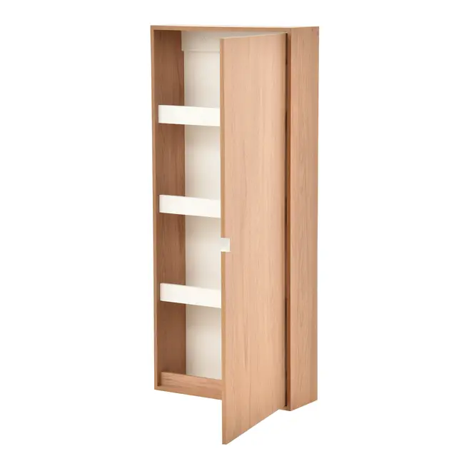 SAPATEIRA PARA PAREDE 1 PORTA DIREITA SLIMWOOD - OAK TAMMI/BRANCO - Foto 3