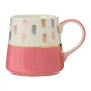 CANECA 325 ML GIO RAYURES - VIN ROSE/BRANCO - Foto 1