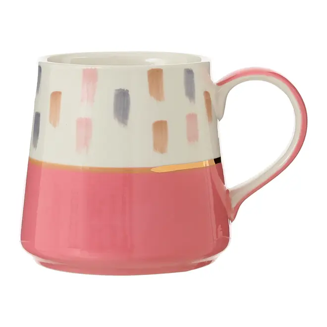 CANECA 325 ML GIO RAYURES - VIN ROSE/BRANCO - Foto 1